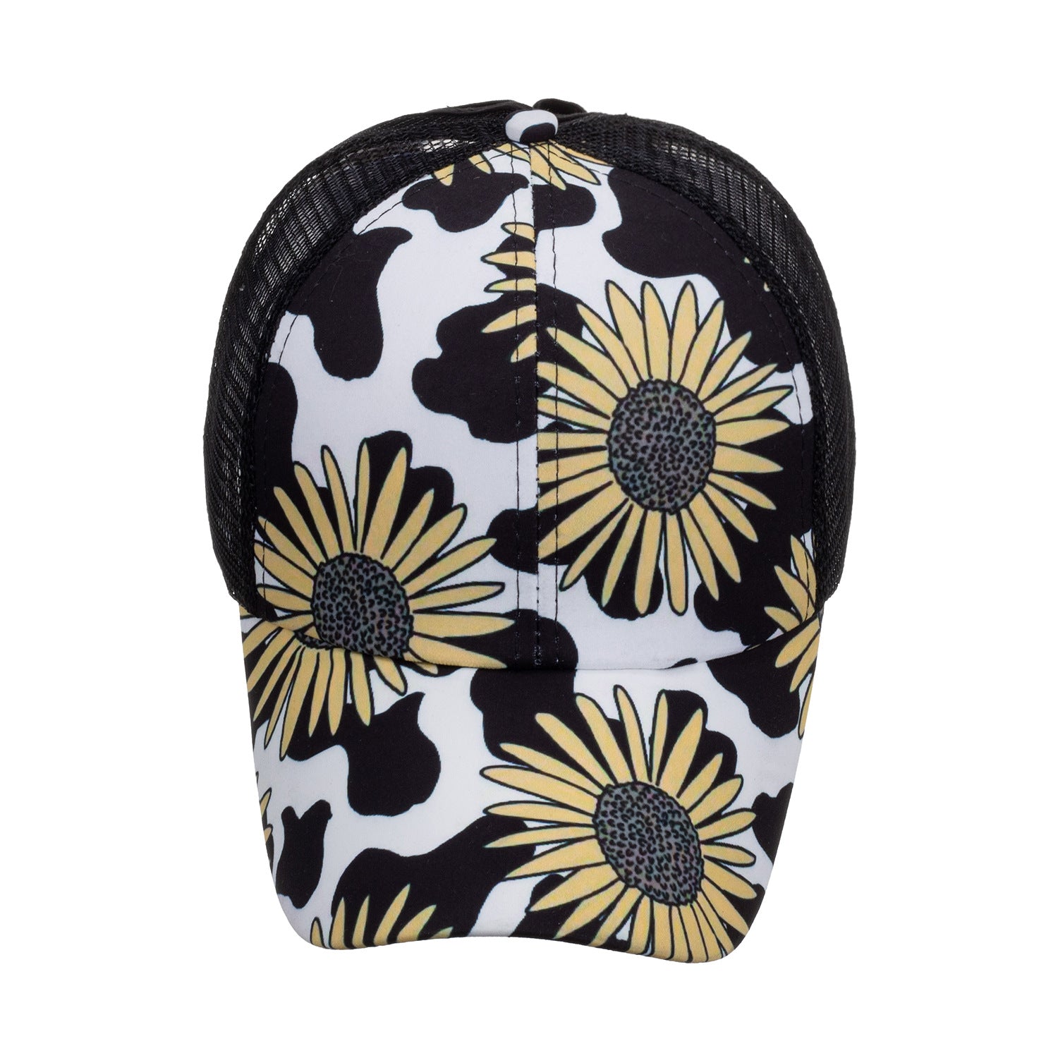 Wholesale sunflower double cross net cap baseball cap